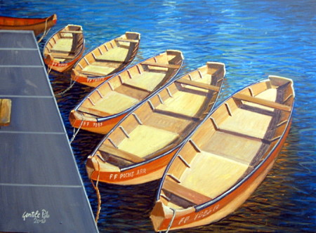 Gentile Polo - Barche sul Danubio